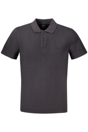 HUGO BOSS POLO MANICHE CORTE UOMO NERO