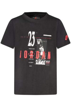 JORDAN T-SHIRT MANICHE CORTE BAMBINO NERO