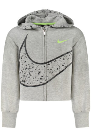 NIKE FELPA CON ZIP BAMBINA GRIGIO
