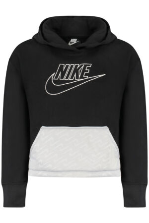NIKE FELPA SENZA ZIP BAMBINA NERO