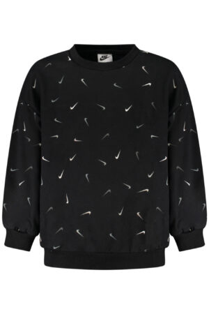 NIKE FELPA SENZA ZIP BAMBINA NERO