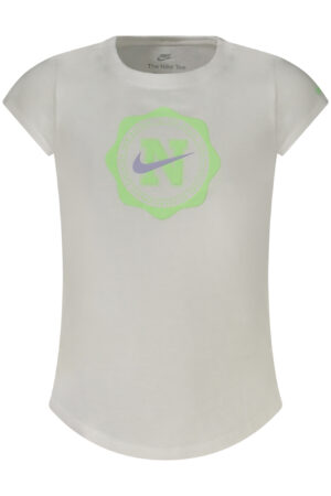 NIKE T-SHIRT MANICHE CORTE BAMBINA BIANCO