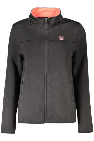 NORWAY 1963 FELPA CON ZIP DONNA NERO