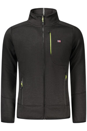 NORWAY 1963 FELPA CON ZIP UOMO NERO