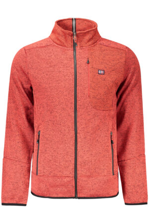 NORWAY 1963 FELPA CON ZIP UOMO ROSSO