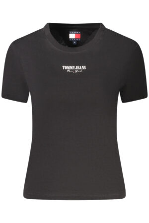 TOMMY HILFIGER T-SHIRT MANICHE CORTE DONNA NERO