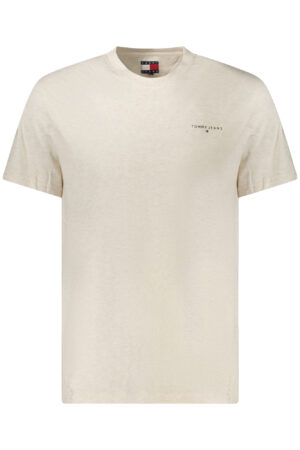 TOMMY HILFIGER T-SHIRT MANICHE CORTE UOMO BEIGE
