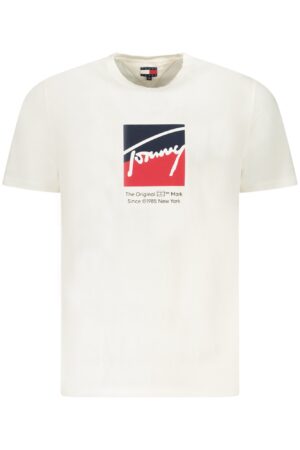 TOMMY HILFIGER T-SHIRT MANICHE CORTE UOMO BIANCO