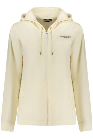 FREDDY FELPA CON ZIP DONNA BIANCO