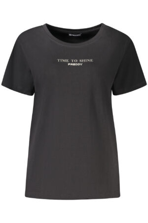 FREDDY T-SHIRT MANICHE CORTE DONNA NERO