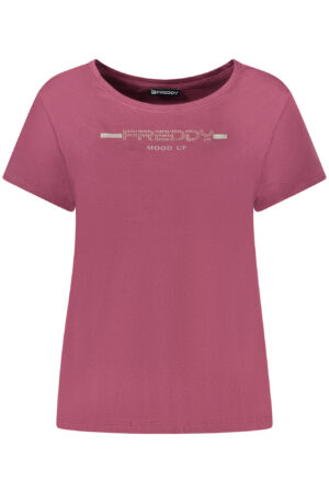 FREDDY T-SHIRT MANICHE CORTE DONNA VIOLA
