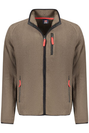 NORWAY 1963 FELPA CON ZIP UOMO MARRONE