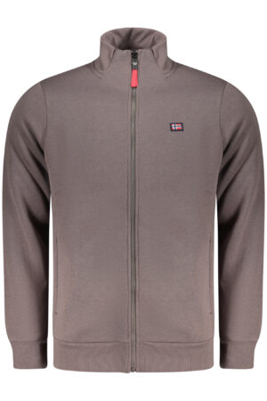 NORWAY 1963 FELPA CON ZIP UOMO MARRONE