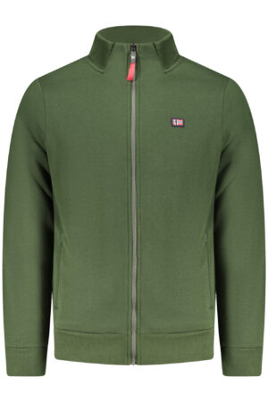 NORWAY 1963 FELPA CON ZIP UOMO VERDE