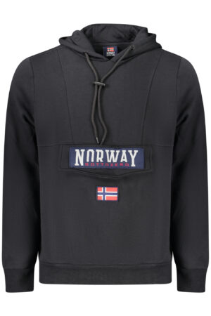 NORWAY 1963 FELPA SENZA ZIP UOMO NERO