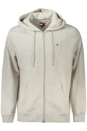 TOMMY HILFIGER FELPA CON ZIP UOMO GRIGIO
