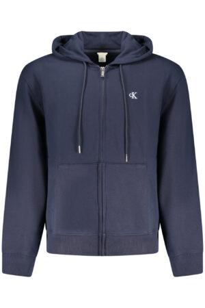CALVIN KLEIN FELPA CON ZIP UOMO BLU