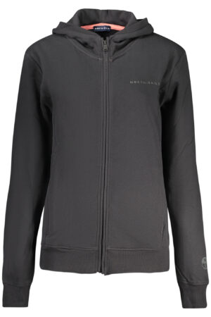 NORTH SAILS FELPA CON ZIP DONNA NERO