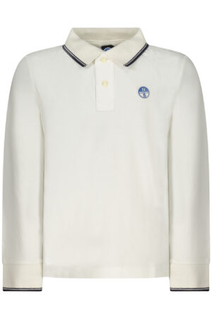 NORTH SAILS POLO MANICHE LUNGHE BAMBINO BIANCO