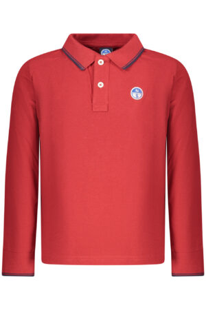 NORTH SAILS POLO MANICHE LUNGHE BAMBINO ROSSO