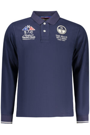 NORTH SAILS POLO MANICHE LUNGHE UOMO BLU