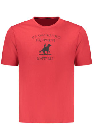 U.S. GRAND T-SHIRT MANICHE CORTE UOMO ROSSO