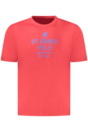 U.S. GRAND T-SHIRT MANICHE CORTE UOMO ROSSO