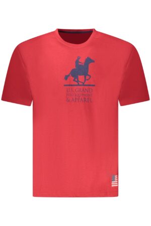 U.S. GRAND T-SHIRT MANICHE CORTE UOMO ROSSO