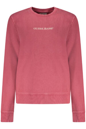 GUESS JEANS FELPA SENZA ZIP DONNA ROSSO