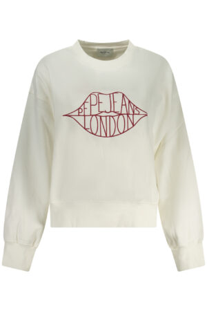 PEPE JEANS FELPA SENZA ZIP DONNA BIANCO