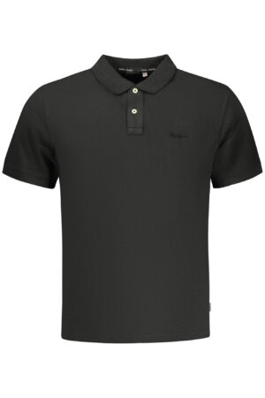 PEPE JEANS POLO MANICHE CORTE UOMO NERO