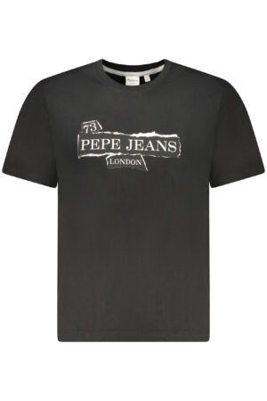PEPE JEANS T-SHIRT MANICHE CORTE UOMO NERO