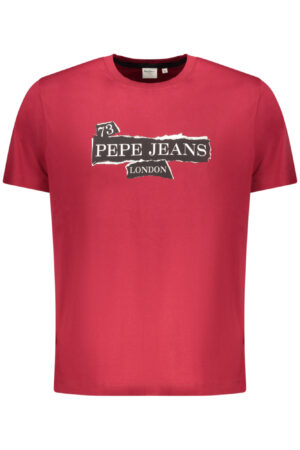 PEPE JEANS T-SHIRT MANICHE CORTE UOMO ROSSO