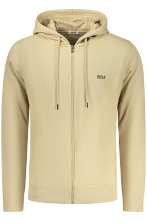 RIFLE FELPA CON ZIP UOMO BEIGE