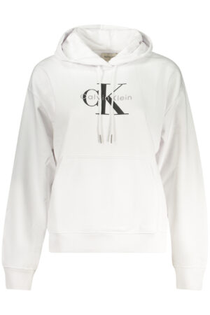 CALVIN KLEIN FELPA SENZA ZIP DONNA BIANCO
