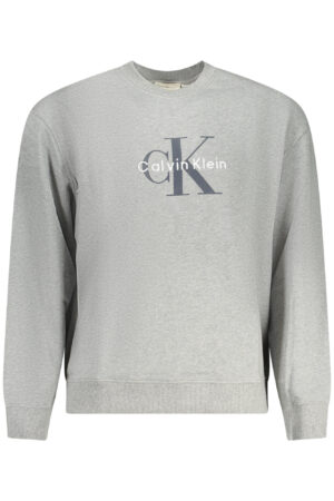CALVIN KLEIN FELPA SENZA ZIP UOMO GRIGIO