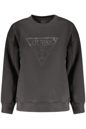 GUESS JEANS FELPA SENZA ZIP DONNA NERO