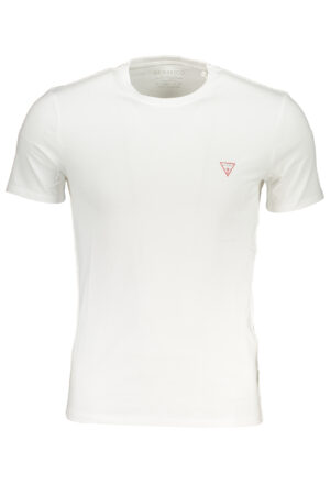GUESS JEANS T-SHIRT MANICHE CORTE UOMO BIANCO