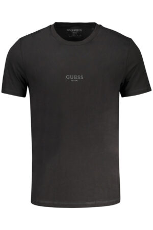 GUESS JEANS T-SHIRT MANICHE CORTE UOMO NERO