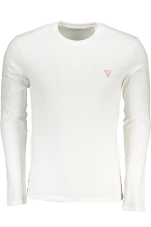GUESS JEANS T-SHIRT MANICHE LUNGHE UOMO BIANCO