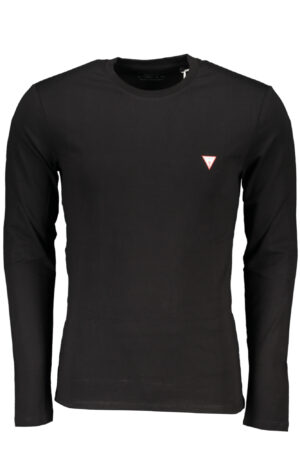 GUESS JEANS T-SHIRT MANICHE LUNGHE UOMO NERO