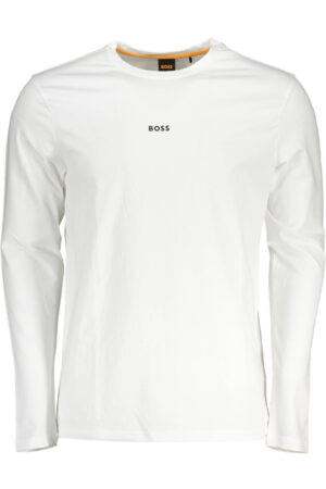 HUGO BOSS T-SHIRT MANICHE LUNGHE UOMO BIANCO