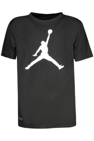 JORDAN T-SHIRT MANICHE CORTE BAMBINO NERO