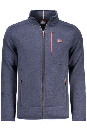 NORWAY 1963 FELPA CON ZIP UOMO BLU