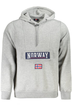 NORWAY 1963 FELPA SENZA ZIP UOMO GRIGIO