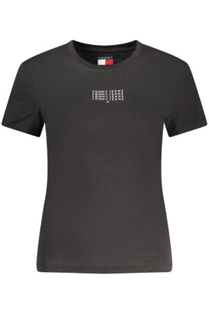 TOMMY HILFIGER T-SHIRT MANICHE CORTE DONNA NERO