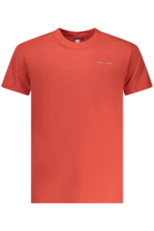 TOMMY HILFIGER T-SHIRT MANICHE CORTE UOMO ROSSO