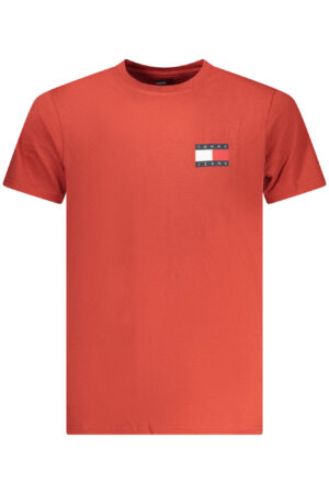 TOMMY HILFIGER T-SHIRT MANICHE CORTE UOMO ROSSO