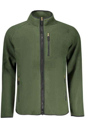 U.S. GRAND FELPA CON ZIP UOMO VERDE