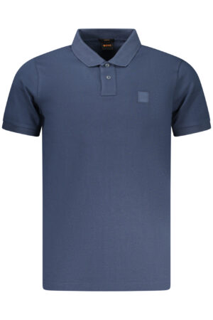 BOSS POLO MANICHE CORTE UOMO BLU